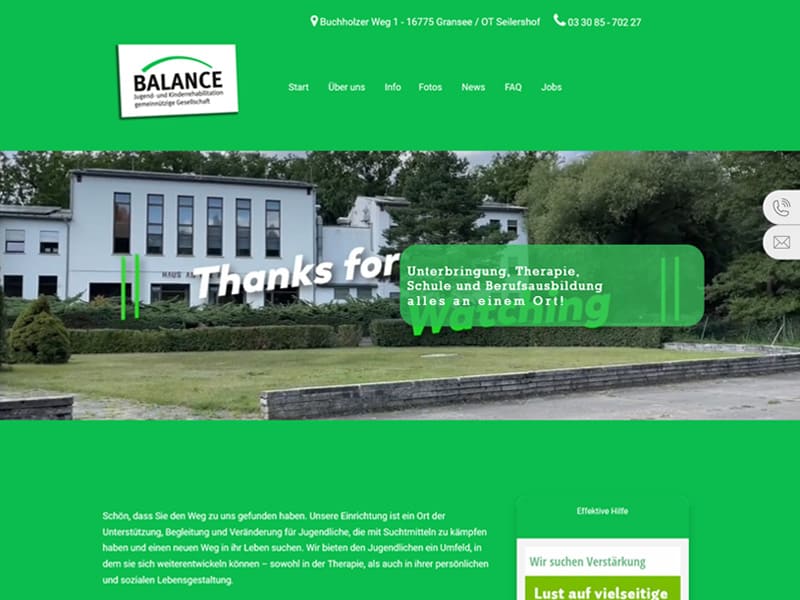 html5 Webseite eine Baukasten Webseite