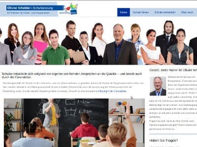 Neuauflage der Inhelder Schulberatung Webseite.